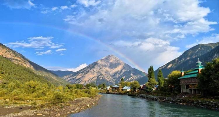 Scenic view of Gurez Valley Kashmir